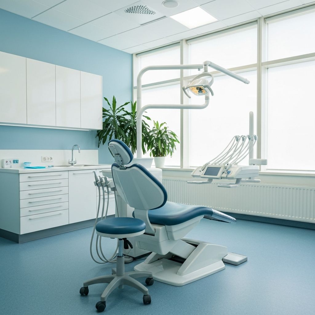 Modern dental clinic interior with clean, welcoming environment